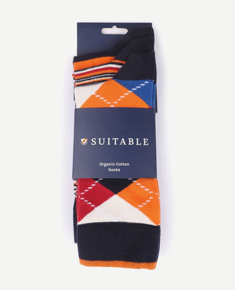 Oranje sokken (3-pack)