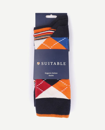 Oranje sokken (3-pack)