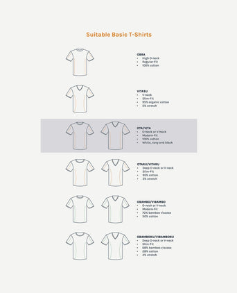 Suitable Ota t-shirt ronde hals donkerblauw (2-pack)