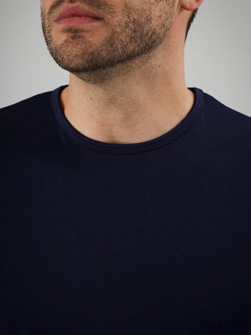 Suitable Ota t-shirt ronde hals donkerblauw (2-pack)