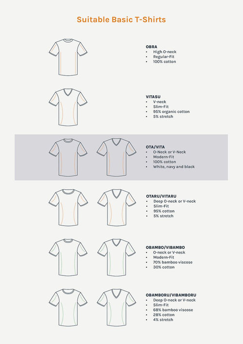 Suitable Ota t-shirt ronde hals wit (2-pack)