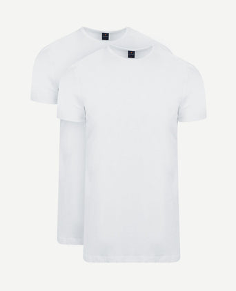 Ota t-shirt ronde hals wit (2-pack)
