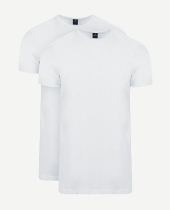 Suitable Ota t-shirt ronde hals wit (2-pack)