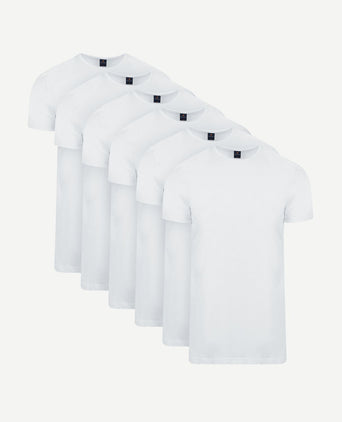 Ota t-shirt ronde hals wit (6-pack)