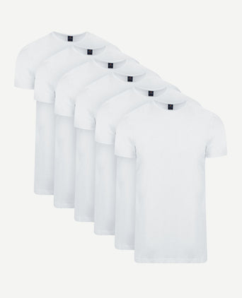 Ota t-shirt ronde hals wit (6-pack)