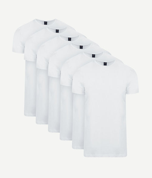 Suitable Ota t-shirt ronde hals wit (6-pack)
