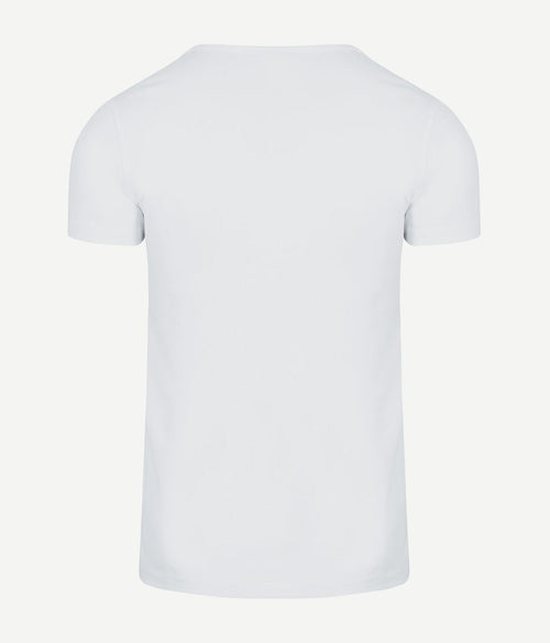 Suitable Otaru t-shirt brede ronde hals wit (2-pack) | Slim-fit