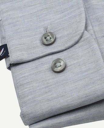 Suitable melange overhemd grijs | Slim-fit