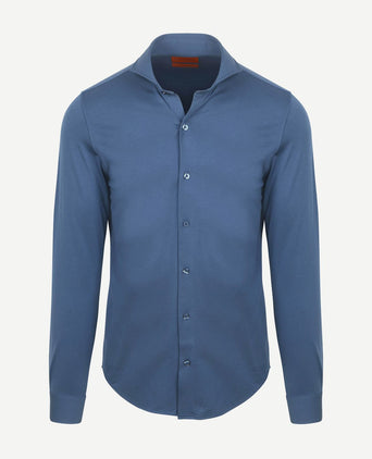 Suitable sorona overhemd denim blauw | Slim-fit