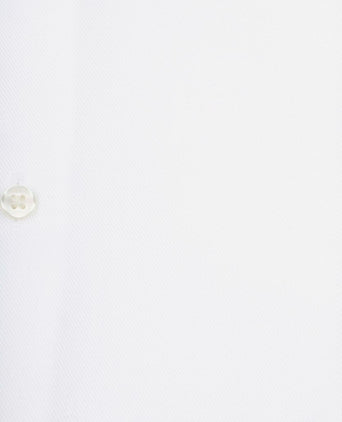 Suitable overhemd white twill dubbelmanchet | Slim-fit