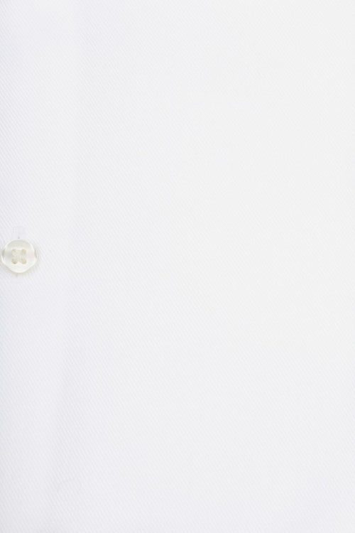 Suitable overhemd white twill dubbelmanchet | Slim-fit