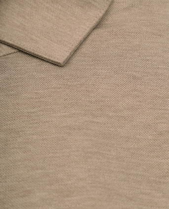 Overhemd pique beige