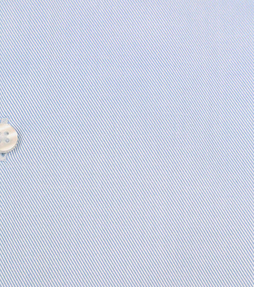 Overhemd twill sleeve 7 lichtblauw