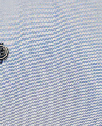 Twill overhemd lichtblauw