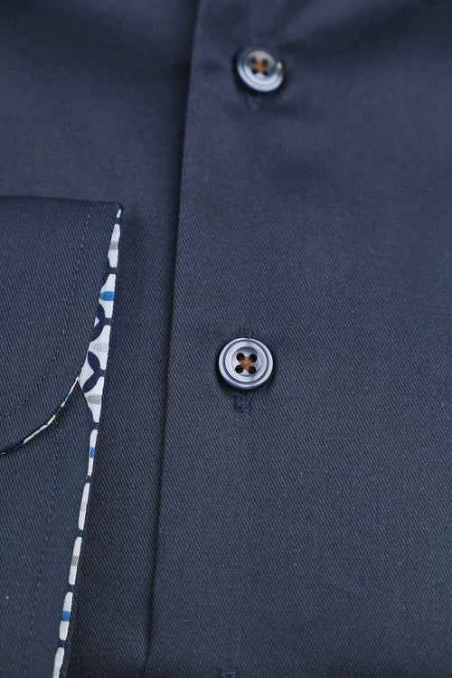 Overhemd donkerblauw 270-5