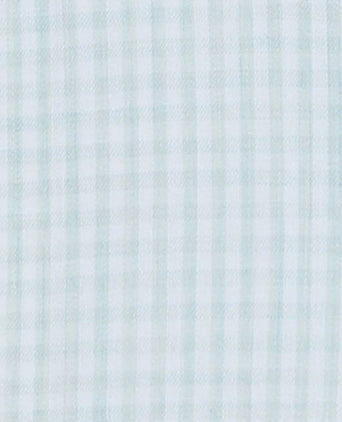 Overhemd extra lange mouwen twill ruit lichtgroen