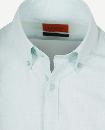 Overhemd cotton slub lichtgroen