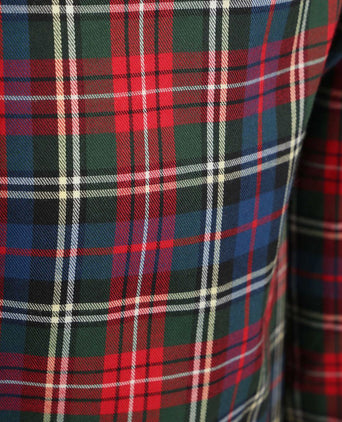 Steppin' Out overhemd flanel checks rood | Slim-fit