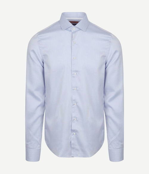 Suitable overhemd twill sleeve 7 lichtblauw