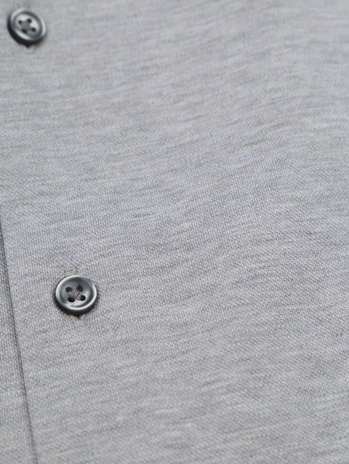 Suitable knitted grijs | Slim-fit