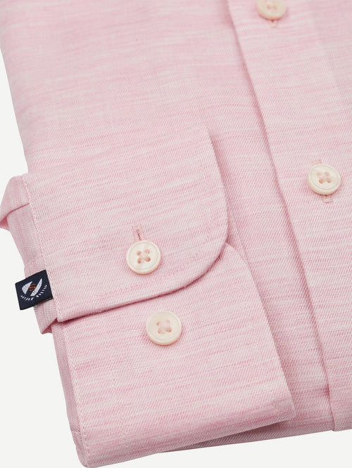 Suitable melange overhemd roze | Slim-fit