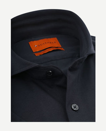 Shortsleeve sorona overhemd erik donkerblauw