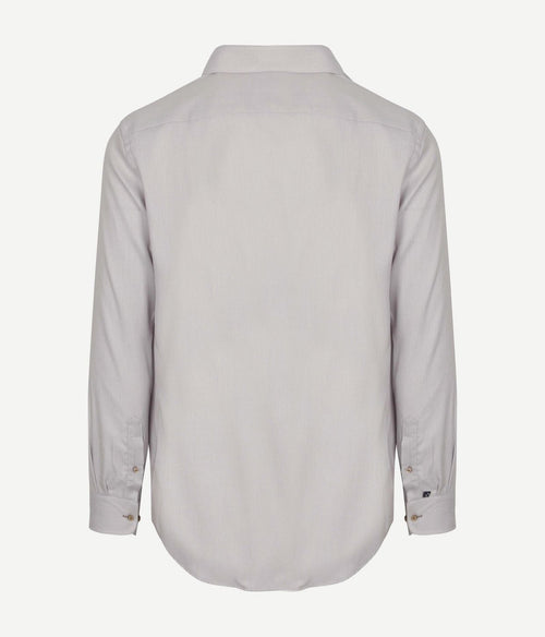 Suitable overhemd jacquard luxe beige | Slim-fit