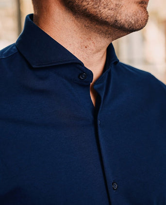 Sorona overhemd dark donkerblauw