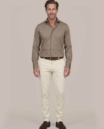 Sorona overhemd dark taupe