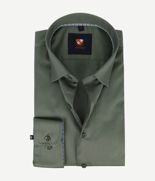 Suitable overhemd 227-7 groen