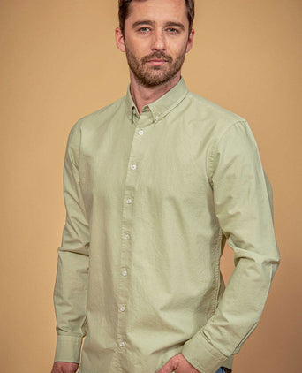 Suitable overhemd bd Oxford lichtgroen | Slim-fit