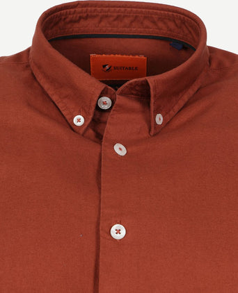 Suitable overhemd bd Oxford rood