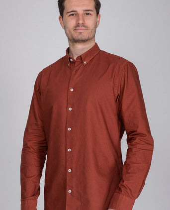 Suitable overhemd bd Oxford rood