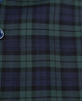 Suitable overhemd zwart watch ruiten | Slim-fit