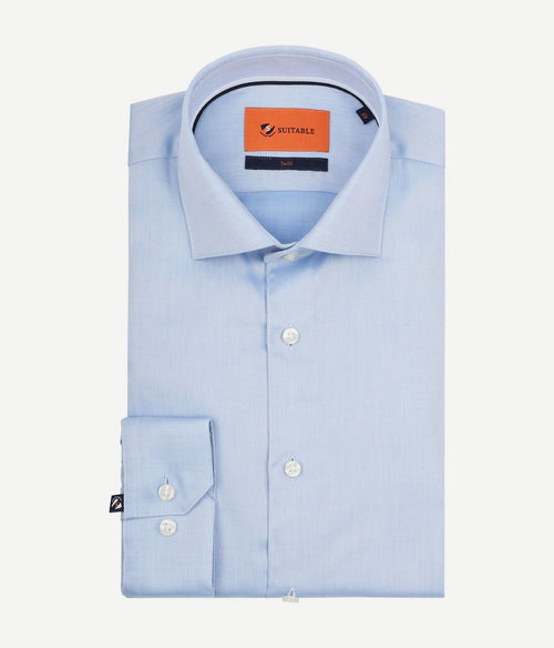 Suitable overhemd blauw dr-04 | Slim-fit