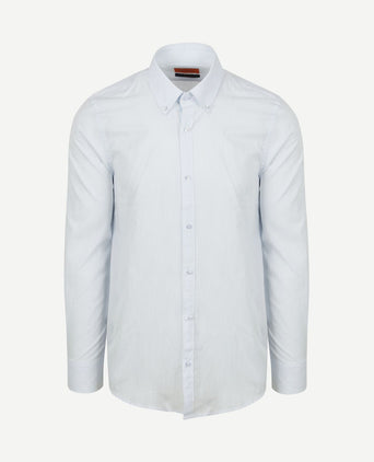 Overhemd cotton slub lichtblauw