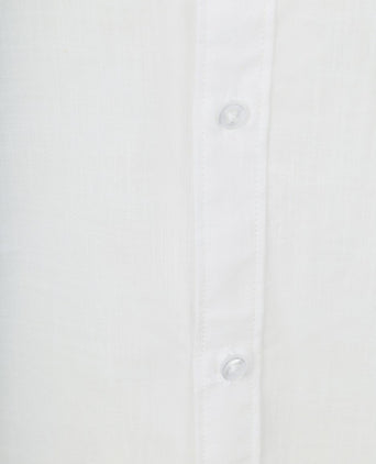 Overhemd cotton slub wit