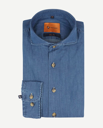 Suitable overhemd denim 156-7 | Slim-fit