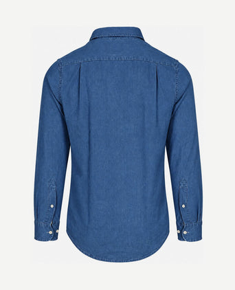 Overhemd denim blauw