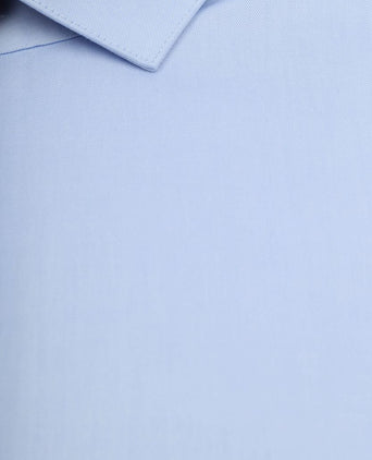 Suitable overhemd dubbelmanchet blauw | Slim-fit