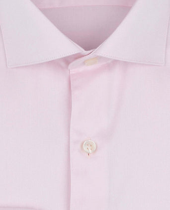 Suitable overhemd extra lange mouwen twill roze | Slim-fit