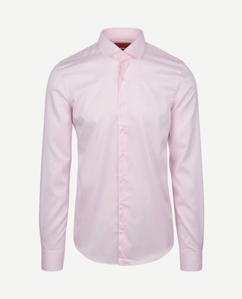 Overhemd extra lange mouwen twill roze