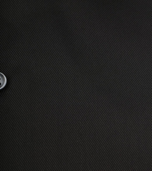 Overhemd extra lange mouwen twill zwart