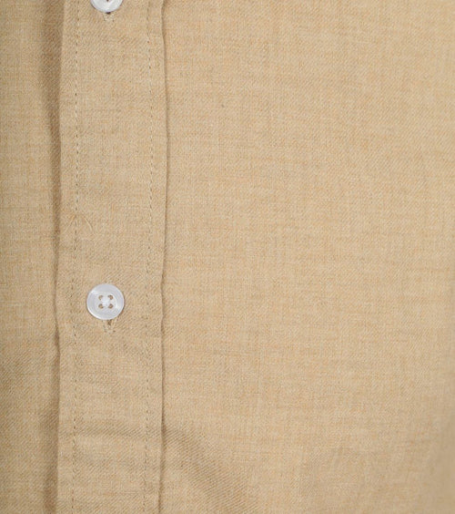 Overhemd flanel beige