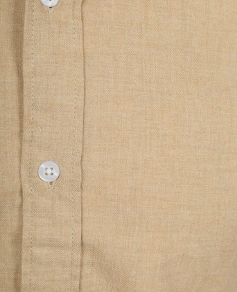 Suitable overhemd flanel beige | Slim-fit