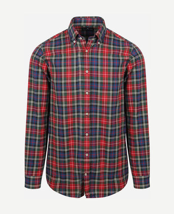 Overhemd flanel checks rood