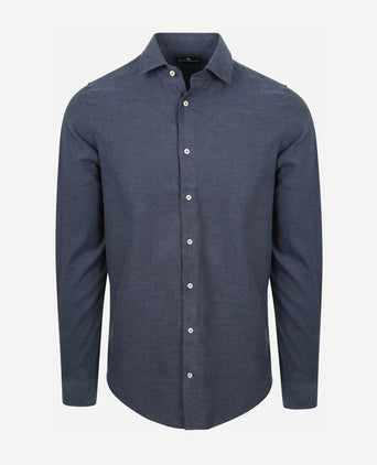 Overhemd flanel donkerblauw