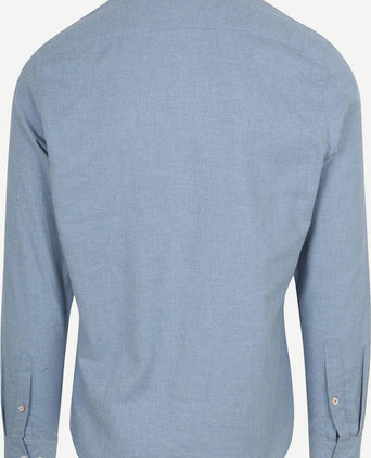 Suitable overhemd flanel lichtblauw | Slim-fit