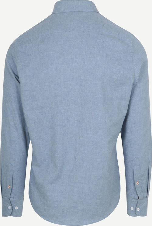 Suitable overhemd flanel lichtblauw | Slim-fit