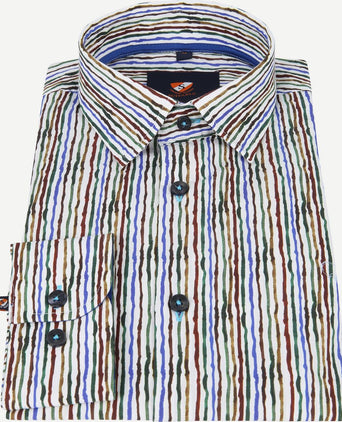 Suitable overhemd inked stripes multicolour
